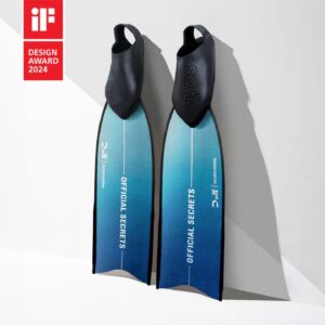 【OFFICIAL SECRETS】RAY3D SHORT CHROME AQUA TEAL 高性能碳纖維光鉻波光綠短蛙鞋（亮面）