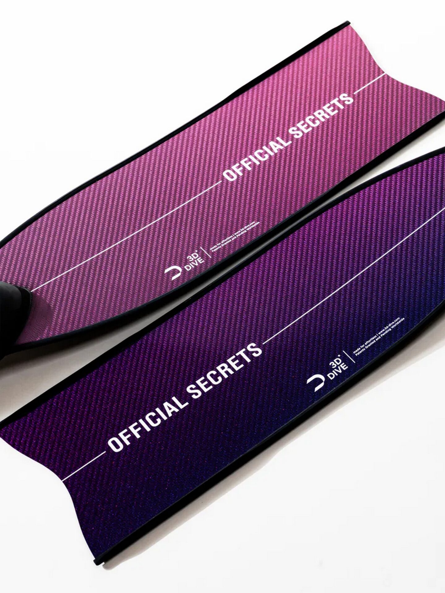 【OFFICIAL SECRETS】RAY3D CHROME STELLAR PURPLE 高性能碳纖維光鉻紫長蛙鞋（亮面）