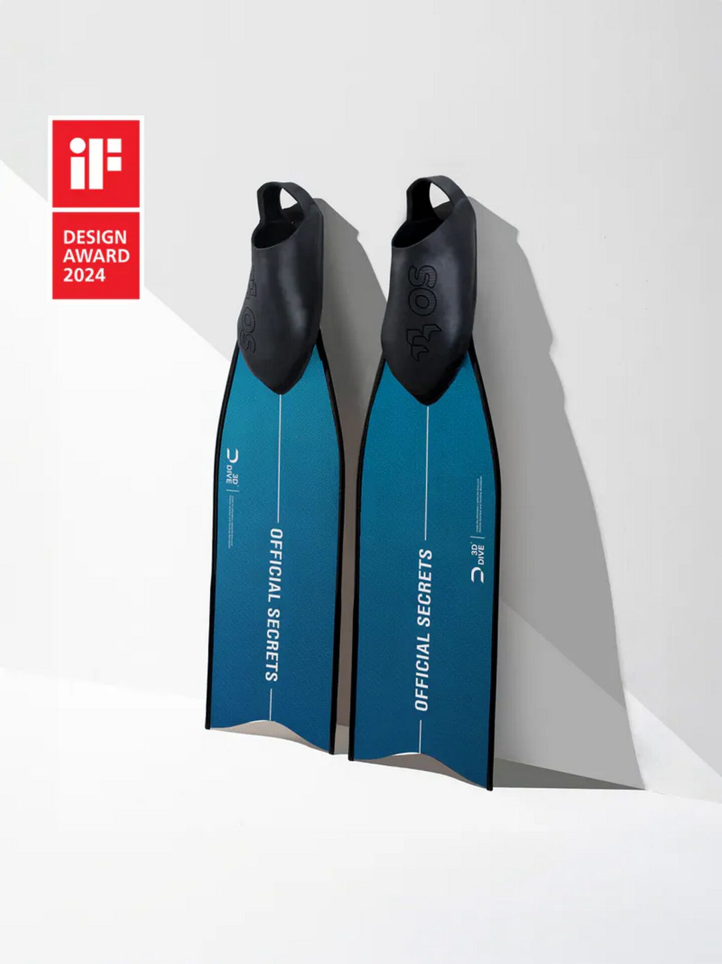 【OFFICIAL SECRETS】RAY3D SHORT CHROME AQUA TEAL 高性能碳纖維光鉻波光綠短蛙鞋（亮面）