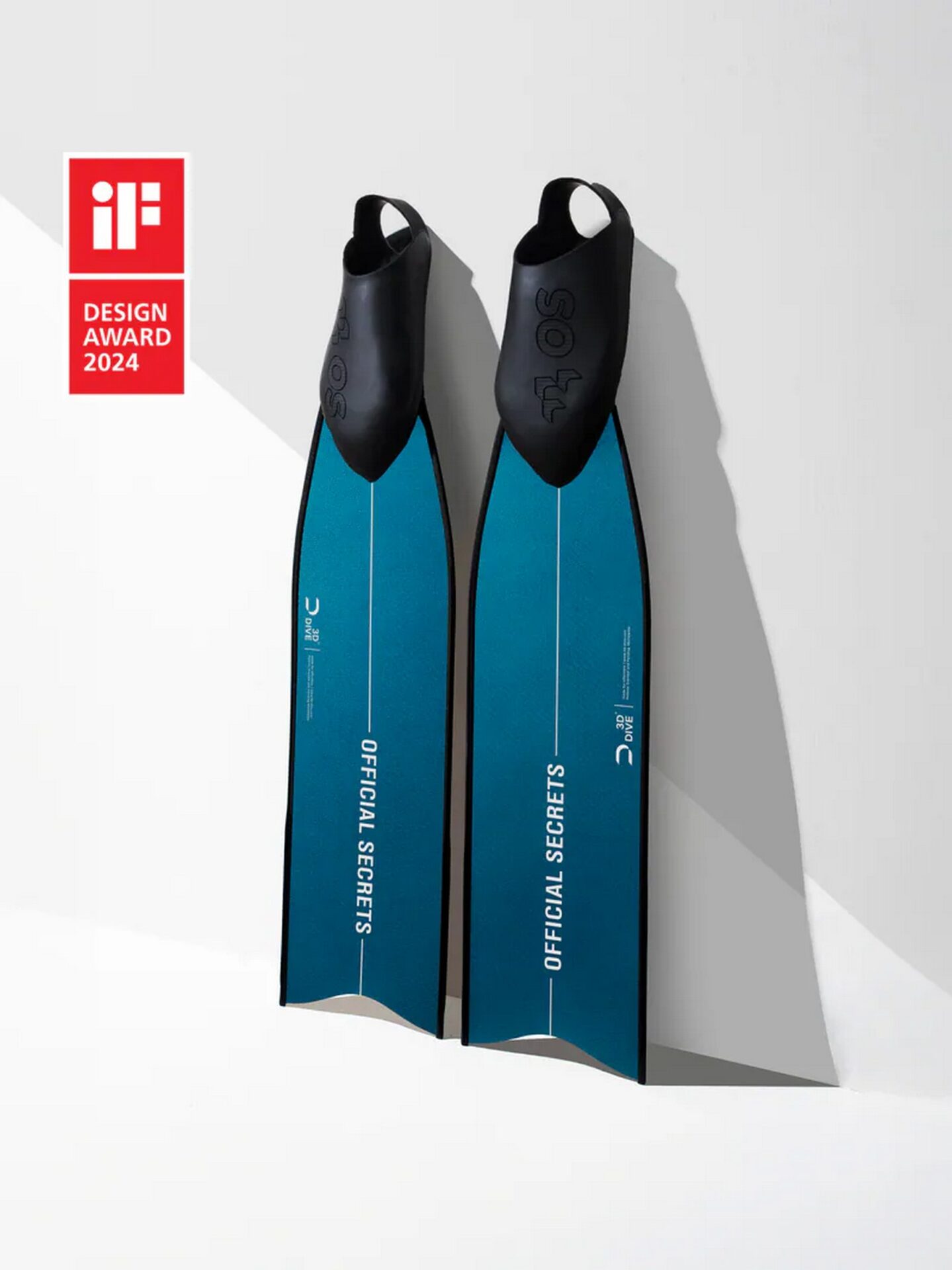 【OFFICIAL SECRETS】RAY3D SHORT CHROME AQUA TEAL 高性能碳纖維光鉻波光綠短蛙鞋（亮面）