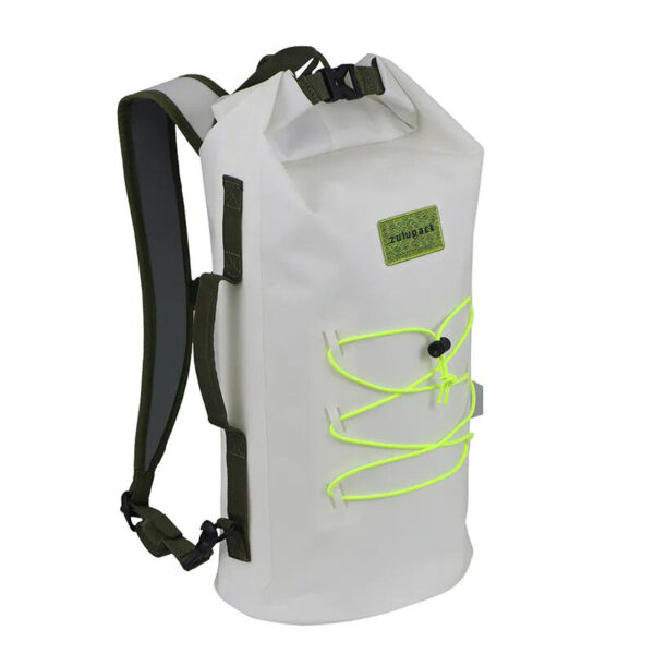Zulupack INDY 20L 防水旅行背包TPU白色+綠色