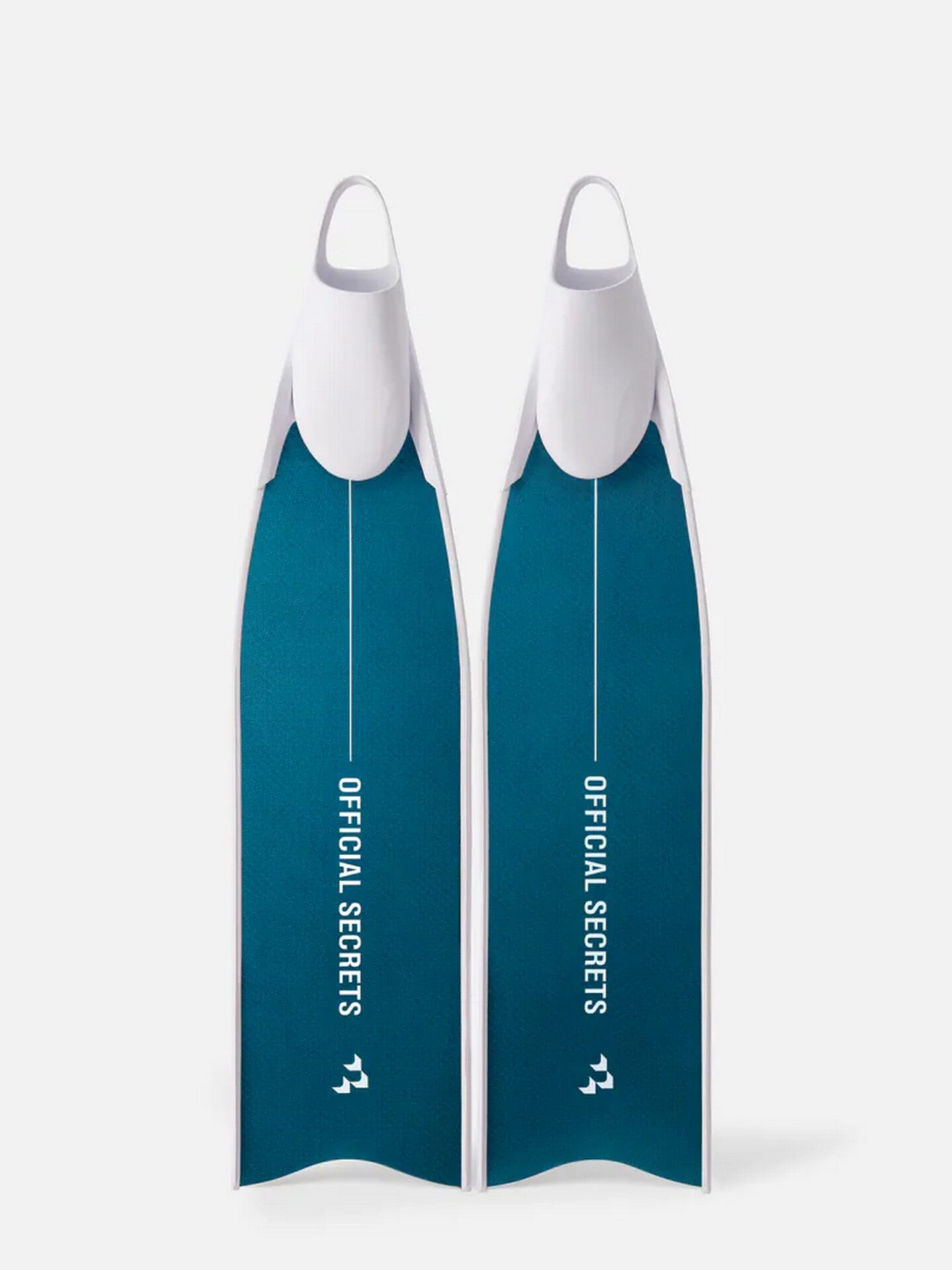 【OFFICIAL SECRETS】PIPER CHROME AQUA TEAL 碳纖維光鉻波光綠長蛙鞋（亮面）