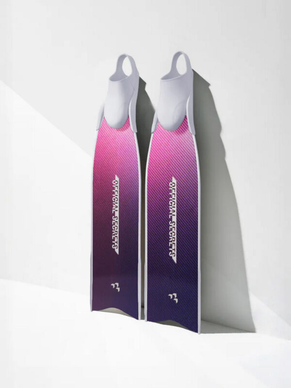 【OFFICIAL SECRETS】PIPER HP CHROME STELLAR PURPLE 碳纖維光鉻紫長蛙鞋（亮面）