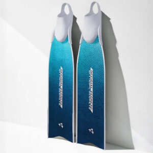 【OFFICIAL SECRETS】PIPER HP CHROME AQUA TEAL 碳纖維光鉻波光綠短蛙鞋（亮面）