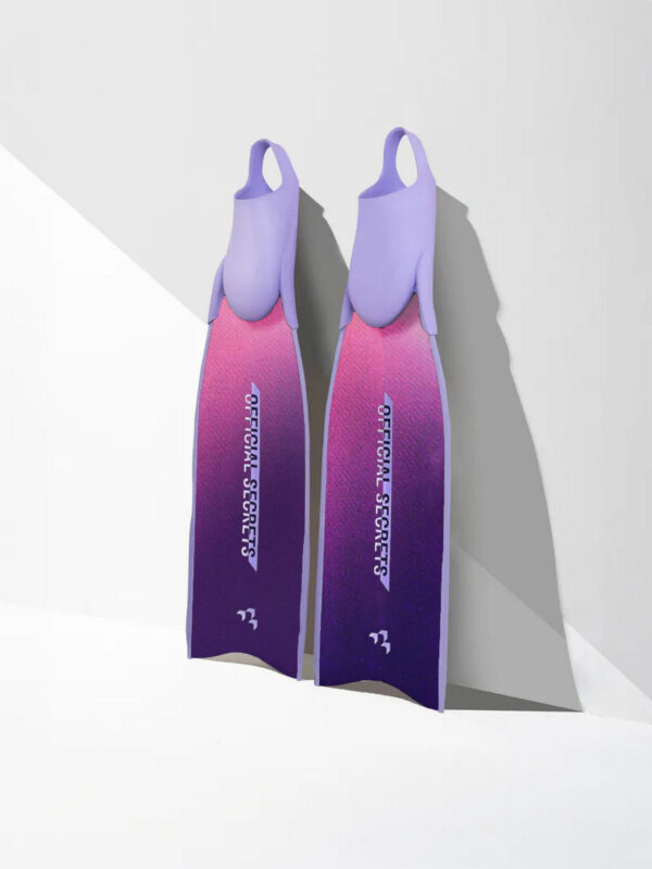 【OFFICIAL SECRETS】PIPER SHORT HP CHROME STELLAR PURPLE碳纖維光鉻紫短蛙鞋（亮面）