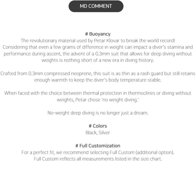 Double K 0.3mm兩件式訂製防寒衣