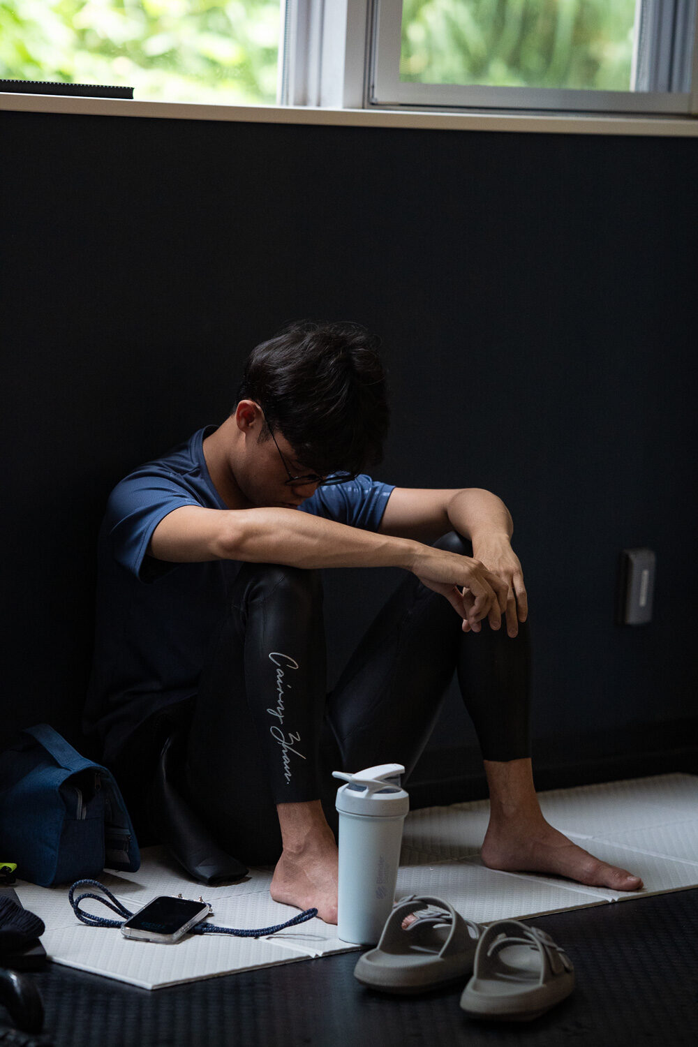 詹凱翔賽前準備