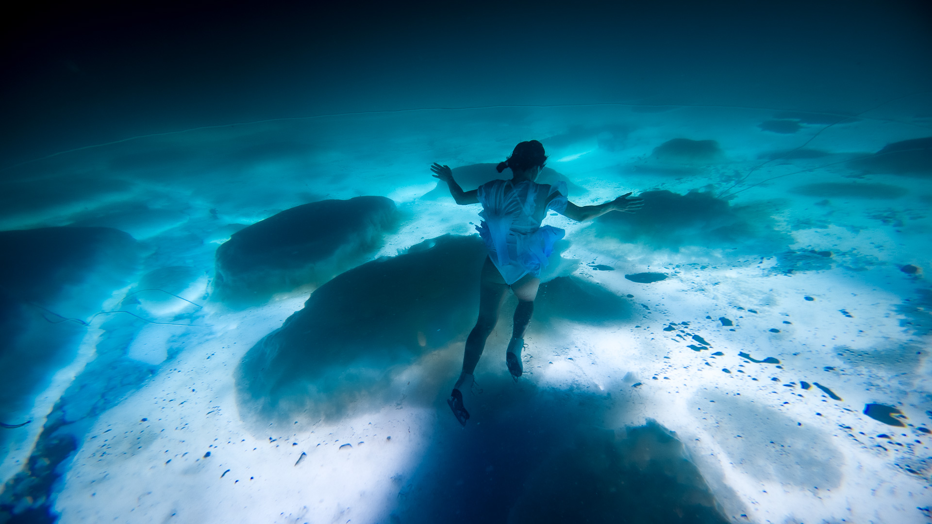 北海道知床流冰冰潛