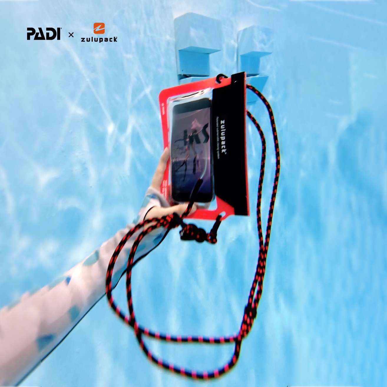 Zulupack x PADI 聯名 | Phone Sling Pocket 側開手機防水包(快速開合/IP68 防水)