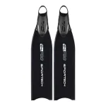 C4 SPORTECH FBG 玻纖自由潛水蛙鞋（黑色）